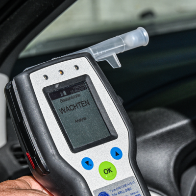 Toestel alcoholcontrole na ademtest